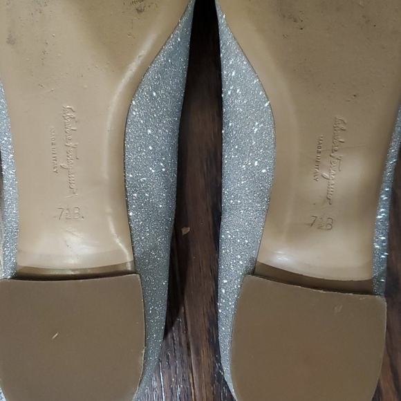 Salvatore Ferragamo glitter ballet flats - Picture 4 of 4